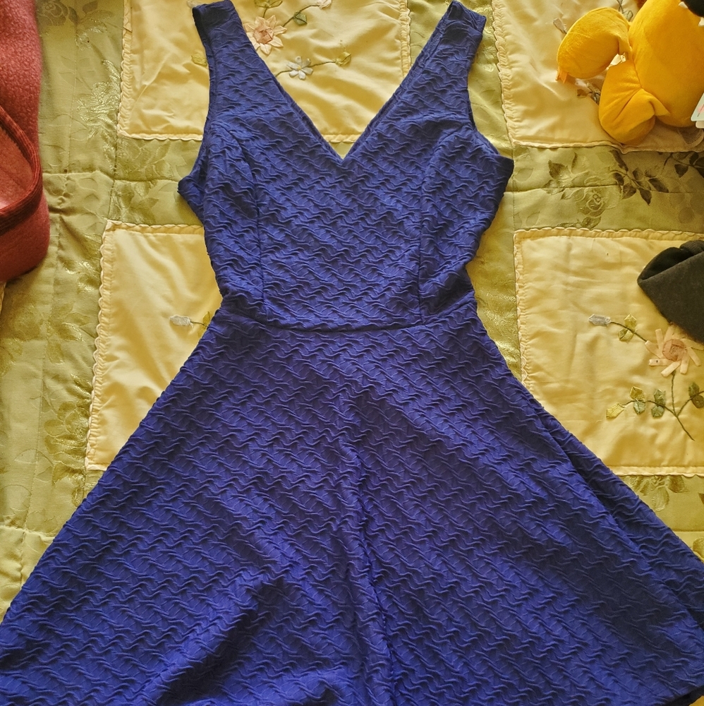 Blue dress casual